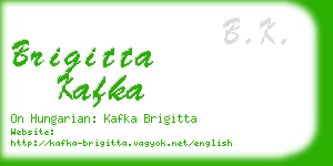 brigitta kafka business card